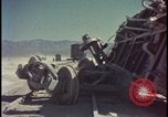 Image of railroad cars wrecked by atomic bomb tests Nevada United States USA, 1955, second 25 stock footage video 65675078368