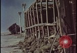 Image of railroad cars wrecked by atomic bomb tests Nevada United States USA, 1955, second 29 stock footage video 65675078368