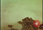 Image of atom bomb hitting oil barrels Nevada United States USA, 1955, second 24 stock footage video 65675078369