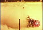 Image of atom bomb hitting oil barrels Nevada United States USA, 1955, second 26 stock footage video 65675078369