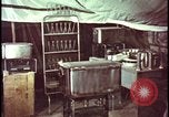 Image of army camp destroyed by atomic bomb blast test Nevada United States USA, 1955, second 16 stock footage video 65675078370