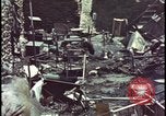 Image of army camp destroyed by atomic bomb blast test Nevada United States USA, 1955, second 40 stock footage video 65675078370