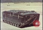 Image of LVT-5 hit by atomic bomb blast Nevada United States USA, 1955, second 3 stock footage video 65675078371