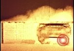 Image of atomic bomb test blast destroying buildings Nevada United States USA, 1955, second 25 stock footage video 65675078373