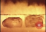 Image of atomic bomb test blast destroying buildings Nevada United States USA, 1955, second 27 stock footage video 65675078373