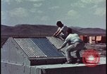 Image of atomic bomb blast hitting test building Nevada United States USA, 1955, second 9 stock footage video 65675078374