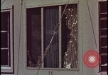 Image of atomic bomb blast hitting test building Nevada United States USA, 1955, second 26 stock footage video 65675078374