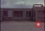 Image of atomic bomb blast hitting test building Nevada United States USA, 1955, second 42 stock footage video 65675078374