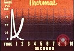 Image of atomic bomb animation showing thermal power Nevada United States USA, 1955, second 15 stock footage video 65675078376