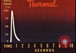 Image of atomic bomb burning palm trees Nevada United States USA, 1955, second 5 stock footage video 65675078377
