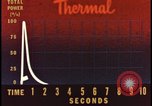Image of atomic bomb burning palm trees Nevada United States USA, 1955, second 9 stock footage video 65675078377