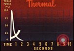 Image of atomic bomb burning palm trees Nevada United States USA, 1955, second 10 stock footage video 65675078377
