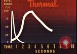 Image of atomic bomb burning palm trees Nevada United States USA, 1955, second 15 stock footage video 65675078377