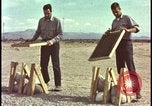 Image of atomic bomb testing of combustible insulation samples Nevada United States USA, 1955, second 1 stock footage video 65675078379