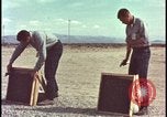 Image of atomic bomb testing of combustible insulation samples Nevada United States USA, 1955, second 6 stock footage video 65675078379