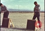 Image of atomic bomb testing of combustible insulation samples Nevada United States USA, 1955, second 8 stock footage video 65675078379