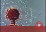 Image of animated atom bomb radiation Nevada United States USA, 1955, second 15 stock footage video 65675078381