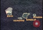 Image of Bikini Atoll fallout map Bikini Atoll Marshall Islands, 1954, second 3 stock footage video 65675078383