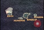 Image of Bikini Atoll fallout map Bikini Atoll Marshall Islands, 1954, second 5 stock footage video 65675078383