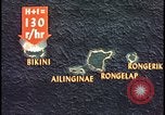 Image of Bikini Atoll fallout map Bikini Atoll Marshall Islands, 1954, second 15 stock footage video 65675078383