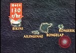 Image of Bikini Atoll fallout map Bikini Atoll Marshall Islands, 1954, second 18 stock footage video 65675078383
