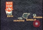 Image of Bikini Atoll fallout map Bikini Atoll Marshall Islands, 1954, second 19 stock footage video 65675078383