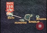 Image of Bikini Atoll fallout map Bikini Atoll Marshall Islands, 1954, second 23 stock footage video 65675078383