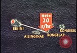 Image of Bikini Atoll fallout map Bikini Atoll Marshall Islands, 1954, second 28 stock footage video 65675078383