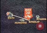 Image of Bikini Atoll fallout map Bikini Atoll Marshall Islands, 1954, second 31 stock footage video 65675078383