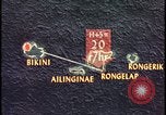 Image of Bikini Atoll fallout map Bikini Atoll Marshall Islands, 1954, second 33 stock footage video 65675078383