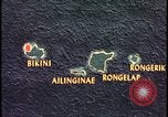 Image of Bikini Atoll fallout map Bikini Atoll Marshall Islands, 1954, second 34 stock footage video 65675078383