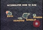 Image of Bikini Atoll fallout map Bikini Atoll Marshall Islands, 1954, second 36 stock footage video 65675078383