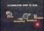 Image of Bikini Atoll fallout map Bikini Atoll Marshall Islands, 1954, second 37 stock footage video 65675078383