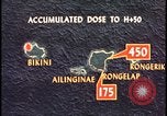 Image of Bikini Atoll fallout map Bikini Atoll Marshall Islands, 1954, second 56 stock footage video 65675078383