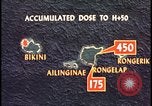Image of Bikini Atoll fallout map Bikini Atoll Marshall Islands, 1954, second 62 stock footage video 65675078383