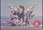 Image of dust cloud from tactical nuclear explosion Nevada United States USA, 1955, second 15 stock footage video 65675078386