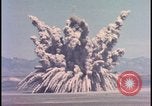 Image of dust cloud from tactical nuclear explosion Nevada United States USA, 1955, second 16 stock footage video 65675078386