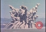 Image of dust cloud from tactical nuclear explosion Nevada United States USA, 1955, second 18 stock footage video 65675078386