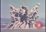 Image of dust cloud from tactical nuclear explosion Nevada United States USA, 1955, second 20 stock footage video 65675078386