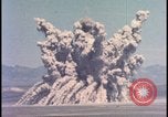 Image of dust cloud from tactical nuclear explosion Nevada United States USA, 1955, second 21 stock footage video 65675078386