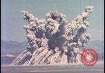 Image of dust cloud from tactical nuclear explosion Nevada United States USA, 1955, second 22 stock footage video 65675078386