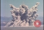 Image of dust cloud from tactical nuclear explosion Nevada United States USA, 1955, second 23 stock footage video 65675078386