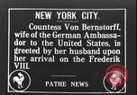 Image of Countess Von Bernstorff Washington DC USA, 1917, second 1 stock footage video 65675078393