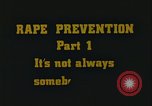 Image of Rape prevention United States USA, 1977, second 43 stock footage video 65675078426