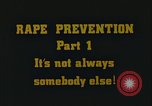 Image of Rape prevention United States USA, 1977, second 44 stock footage video 65675078426