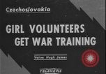 Image of Czechoslovakian woman soldiers Prague Czechoslovakia, 1948, second 1 stock footage video 65675078474