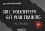 Image of Czechoslovakian woman soldiers Prague Czechoslovakia, 1948, second 9 stock footage video 65675078474