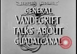 Standbild Alexander Archer Vandegrift Guadalcanal Salomonen, 1942, aus Sekunde 6 historischem Filmmaterial Videoclip 65675078495