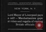 Image of Lord Mayor Liverpool New York City USA, 1931, second 1 stock footage video 65675078525