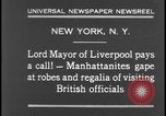 Image of Lord Mayor Liverpool New York City USA, 1931, second 5 stock footage video 65675078525